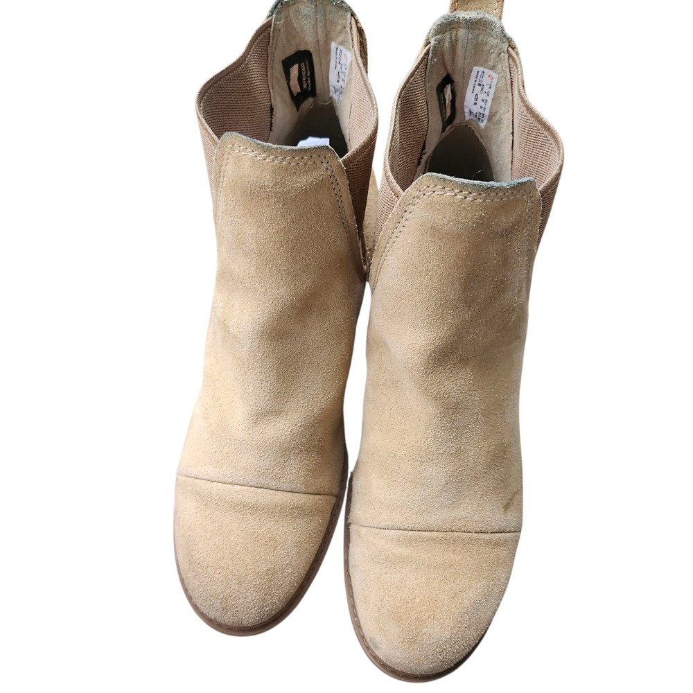 Timberland Sutherlin Suede Slouch Ankle Boots Sand Beige Women's EU 38 US 7